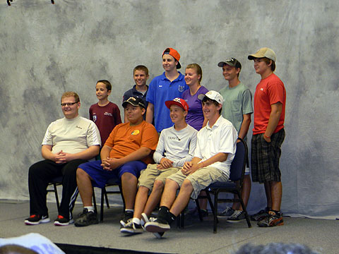 Junior Horseshoe pitching