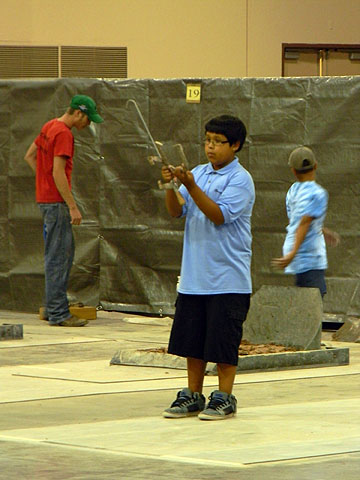 Junior Horseshoe pitching