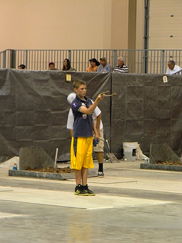 Junior Horseshoe pitching